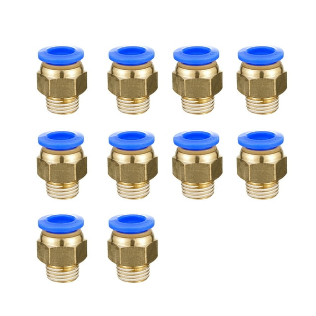 10 Pieces Home Portable Threaded Interface Pneumatic Hose Connector Household Office Reusable Fast Release Pipe Connectors Hardware PC10-02