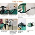 thumbnail image 6 of 4 Person Easy Pop Up Camping Tent with Net and Shade Cloth, Waterproof Hiking Tent with Storage Bag, Lightweight Portable  Backpacking Tent for Outdoor, Traveling, Green, 6 of 9
