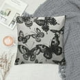 thumbnail image 2 of ARISTURING  Butterflies Throw Pillow Case Vector Black and White Butterflies Pillow Cushion Covers Home Sofa Decorative, 2 of 5