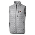 thumbnail image 2 of Men's Cutter & Buck Gray Auburn Tigers Big & Tall Rainier PrimaLoft Eco Full-Zip Puffer Vest, 2 of 3