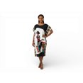 thumbnail image 1 of Chemin de Moda Robe Caftan Midi à Imprimé Graphique pour Femme, Coupe Ample, 1 of 1