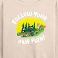 thumbnail image 3 of Pete The Cat - Follow Your Own Path - Women's Lightweight French Terry Long Sleeve Shirt, 3 of 6