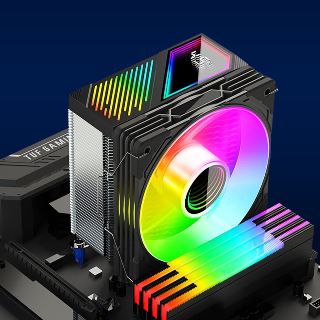 WINDLAND ARGB CPU Coolers 6 Heat Pipe 1800RPM Speed Radiators Quiet Cooling Fan for LGA 1851/1700/1200/115X/1366 PC Coolers