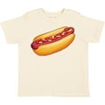 thumbnail image 3 of Inktastic Hot Dog Illustration with Mustard Onions and Ketchup Boys or Girls Toddler T-Shirt, 3 of 5
