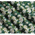 thumbnail image 3 of Soimoi Cotton Poplin Fabric Leaves & Lily Floral Print Fabric by The Yard 56 Inch Wide, 3 of 7