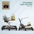 thumbnail image 4 of EONROACOO 5-in-1 Baby Walker with Wheels,Infant Toddler Walkers Bouncer for Boys Girls,Black, 4 of 12
