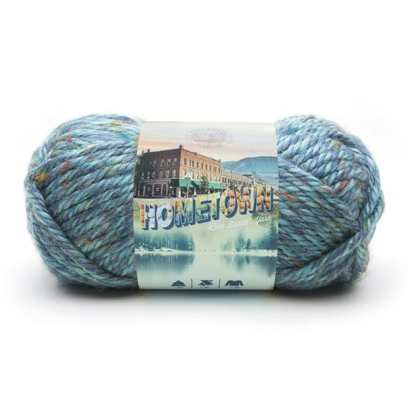 Lion Brand Yarn 135-308 Hometown Key Largo Tweed Super Bulky Acrylic Yarn, Lion Brand Yarn 135-308 HT Key Largo Tweed