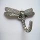 thumbnail image 4 of Diy Hub-Plata antigua- Ganchos de libélula Gancho de ropa creativo y personalizado con forma de libélula, 4 of 4