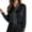Black, variant on Shirts for Women Elegant Solid Colorer Blouse with Flowing Tie Detail Long Sleeves Outfits