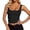 Black, variant on Product Womens Tanks & Sleeveless Strappy Square Neck Double Layer Crop Top for Everyday Resort Fitness Casual, XL, Black