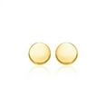 thumbnail image 1 of Boucles d'Oreilles à Tige Rondes Polies en Or Jaune 14 K, 1 of 2