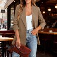thumbnail image 4 of Casual Blazers for Women 2025 Long Sleeve Lightweight Notch Lapel Collar Slim Fit Business Casual Work Office Jacket, 4 of 6
