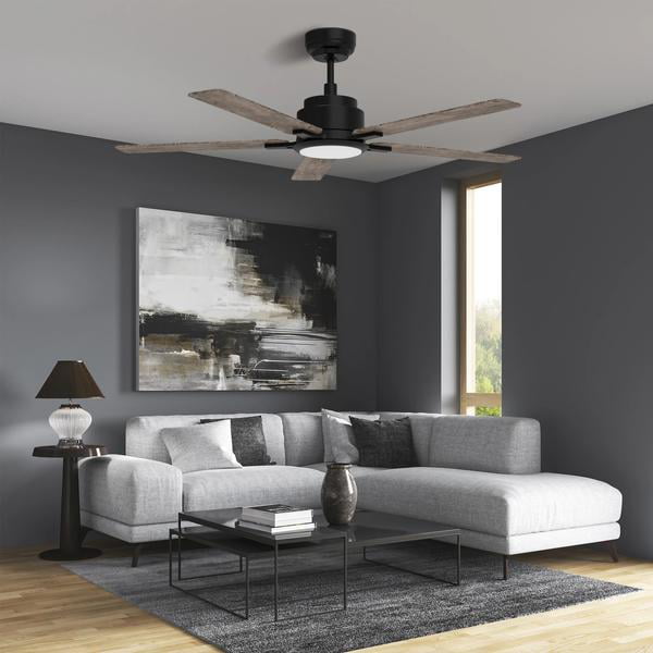 Espear 52-inch Smart Ceiling Fan with Remote, Light Kit Included, Works with Google Assistant, Amazon Alexa, and Siri Shortcuts. - 1