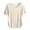Beige, variant on Ashirexll Women's T-shirts, Womens Short Sleeve Tops, Women's Casual Fashion Solid Color Short Sleeve Comfy Round Neck Top