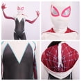 thumbnail image 4 of 2026 New Halloween Spide Cosplay Costume Spider-Verse Gwen Cosplay Tight Jumpsuit,XL, 4 of 7
