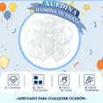 thumbnail image 3 of 100 Globos Xuedina 12 Redondos Para Fiestas Xtellar Transparente, 3 of 3