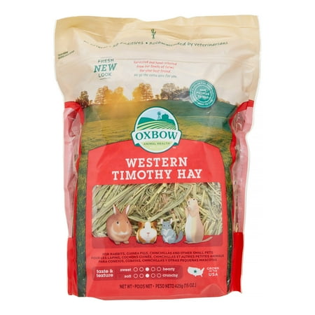 Oxbow Western Timothy Hay Small Animal Food, 15 Oz