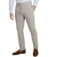 thumbnail image 4 of Men's Slim-Fit Taupe Houndstooth Suit Separate Pant Taupe Houndstooth 30x30, 4 of 5
