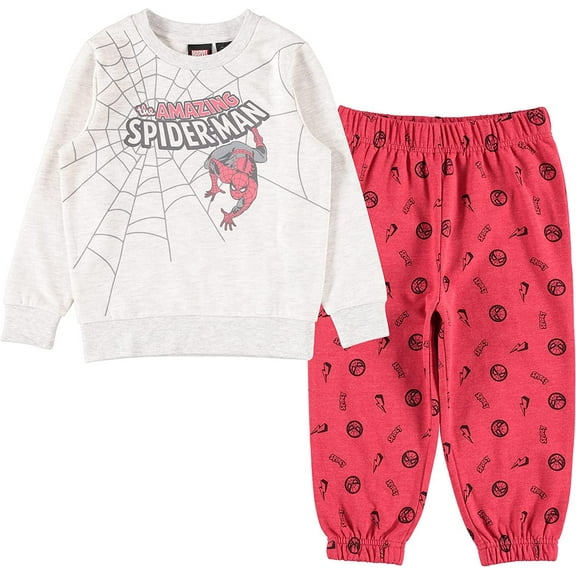 Toddler Boys Spiderman Sweatshirt and Jogger Clothing Set- Toddler Boys Sizes 2T-5T