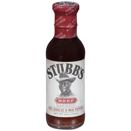 - (2 Pack) Stubb's Soy, Garlic & Red Pepper Beef Marinade, 12 oz