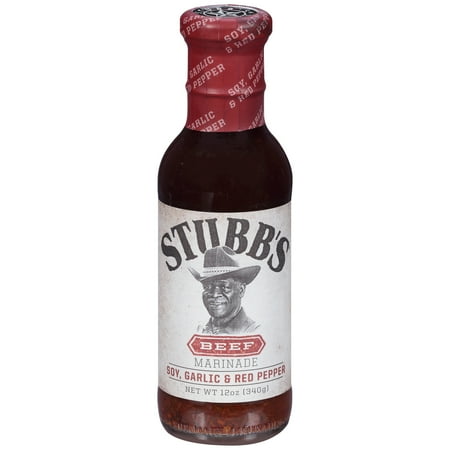 (2 Pack) Stubb's Soy, Garlic & Red Pepper Beef Marinade, 12 (Best Beef Fajita Marinade)