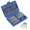 thumbnail image 1 of Kit de 50 puntas de destornillador eléctrico de acero con ranura en forma de U, hexagonales y de cruz, para herramientas rotativas, 1 of 11