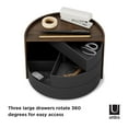 thumbnail image 3 of Umbra Moona Jewelry Box Organizer for Smaller Accessories Unisex Black/Walnut, 3 of 12