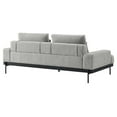 thumbnail image 4 of Sofa Couch, Light Grey Gray, Fabric, Living Kitchen Cafe Bistro Hospitality Restaurant, Modern Contemporary HB34539, 4 of 9