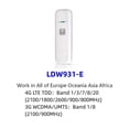 thumbnail image 4 of Enrutador Módem LDW931 Lte 4G Wifi Tarjeta SIM Dongle Móvil Portátil Uif Plug And Play para Europa Corea Rusia, 4 of 5