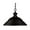 Black, variant on Z-Lite - 1 Light Pendant   Matte Black Finish with Matte Black Metal Shade