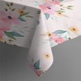 thumbnail image 3 of Pioneer Flower Floral Print Pattern Rectangle Tablecloth 60"x84",Waterproof Polyester Rectangle Table Cloth, Wipeable Spillproof Polyester Tablecloth for Dining, Camping, Indoor and Outdoor, 3 of 5