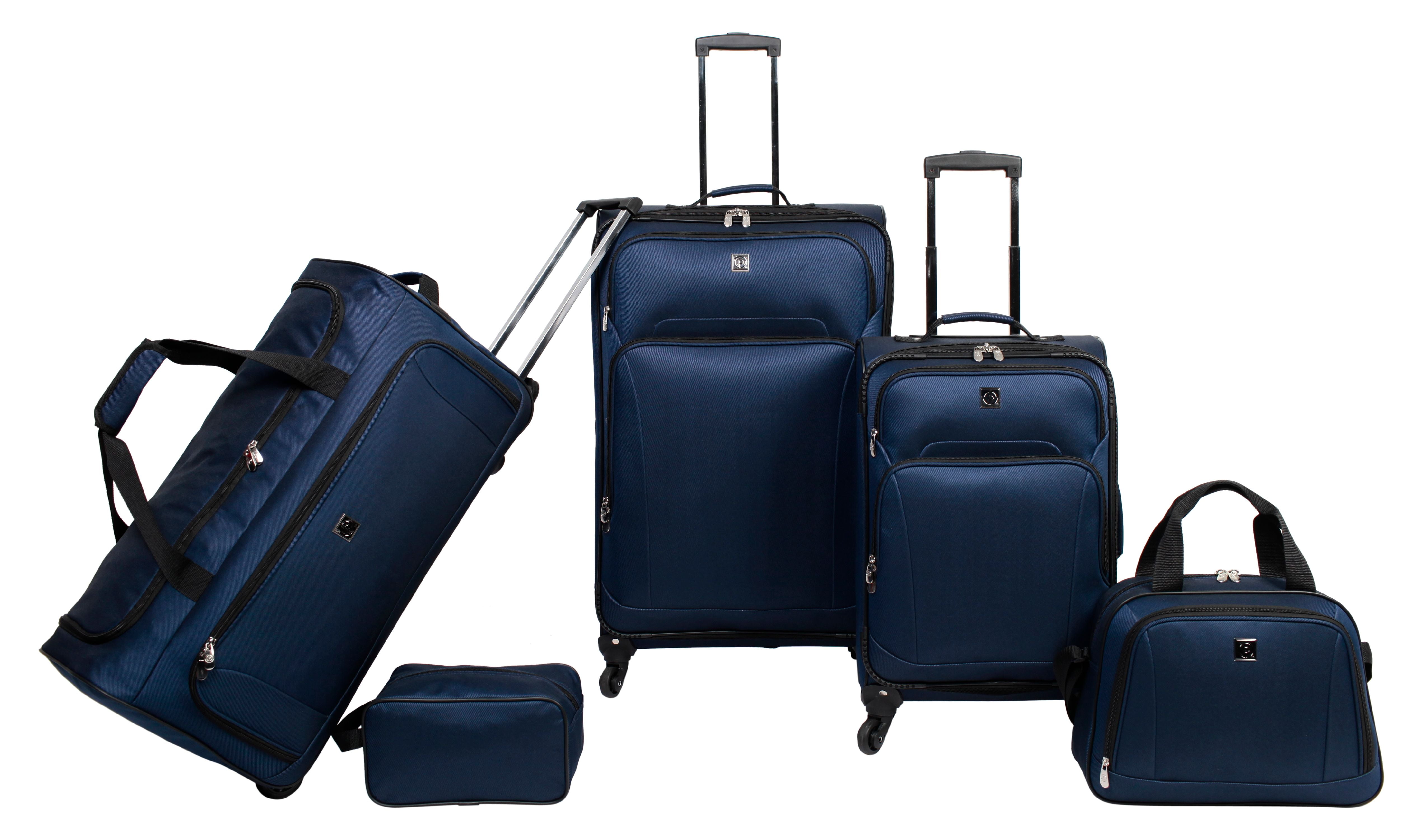 Protege 5-Piece Spinner Luggage Set, Navy - Walmart.com