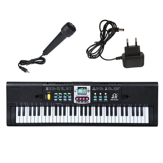 61 Teclas de Música Digital, Teclado Electrónico, Teclado, Piano Eléctrico, Regalo, UE Sunnimix Teclado de piano digital