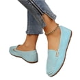 thumbnail image 5 of Willtoo Women's Casual Flat Shoes Comfortable Mom Footwear Solid Color Everyday Walking Slip On Loafers for Women, 5 of 5