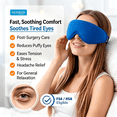 thumbnail image 2 of Contoured Gel Ice Eye Mask FSA HSA Eligible: Cold Compress for Puffy Eyes, Dark Circles, Sinus Pressure & Post-Surgery Relief, Reusable Cooling Therapy, Fits All Head Sizes, Daily Eye Care, 2 of 7