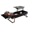thumbnail image 1 of Bowery Hill Table Basse à Plateau Relevable en Noir et Chrome, 1 of 4