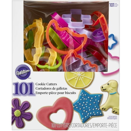 Wilton Plastic Cookie Cutter Set, 101-Piece Kit, ABC, 123,