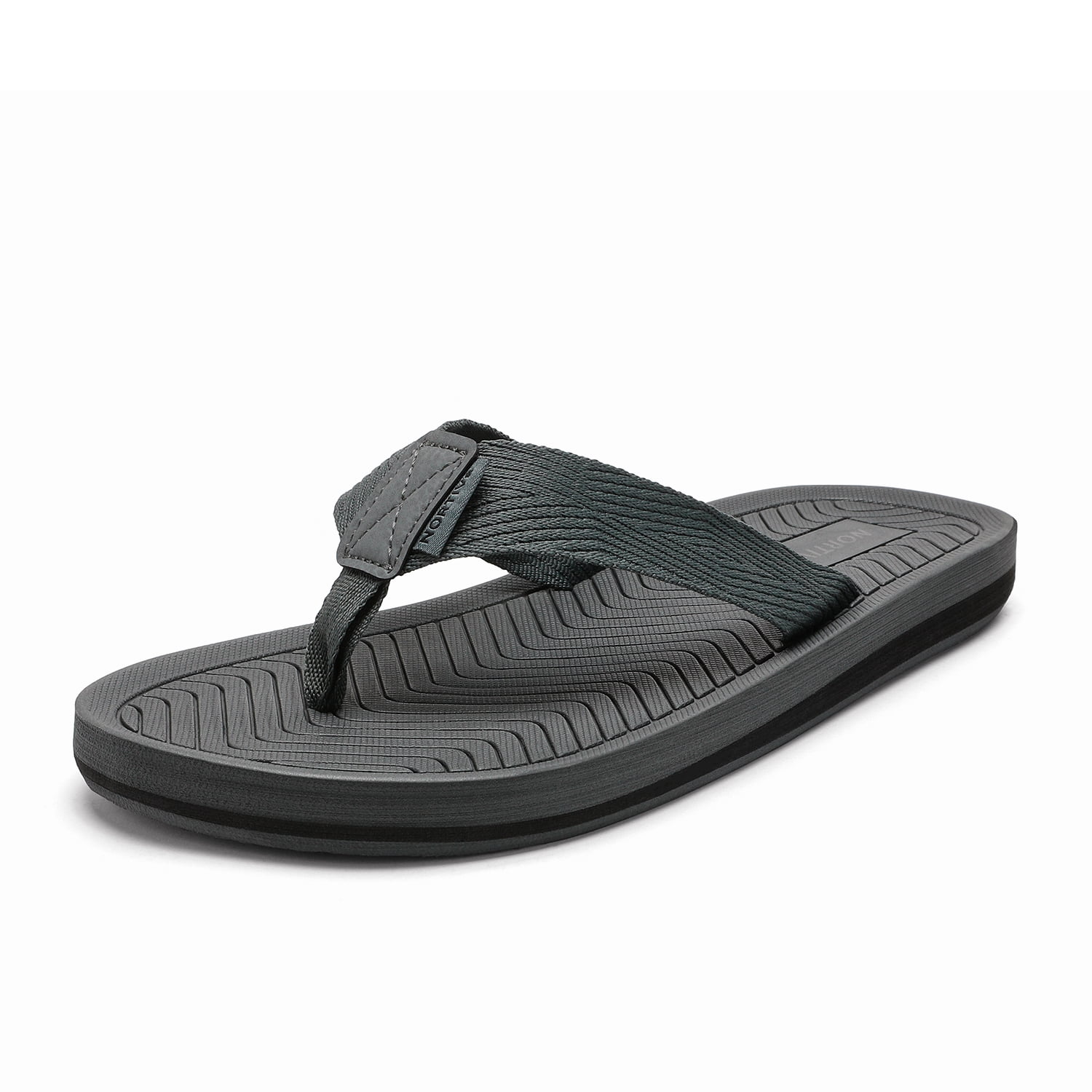 NORTIV 8 Men's Flip Flops Thong Sandals Comfortable Light Weight Beach Shoes 
