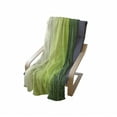 thumbnail image 4 of Sage Soft Flannel Fleece Throw Blanket, Ombre Style Composition with Color Shades and Vertical Digital Stripes, Cozy Plush for Indoor and Outdoor Use, 70" x 90", Green Pale Green White, by Ambesonne, 4 of 6