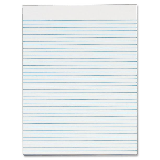 Recycled White Gum Narrow Ruled Legal Pad Letter