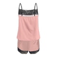 thumbnail image 5 of Wlynlyn Womens Pajamas Sets Casual Lace Splicing Cami Tank Tops 2 Piece Underwear Outfits Sleepwear Shorts Suit, 5 of 6