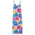 thumbnail image 4 of Flamingo Pattern Sleeveless Dress for Women Clothing Female Women's Summer Skirt, 4 of 7