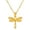 Dainty Gold Dragonfly Necklace, variant on 18K Gold Plated Stainless Steel Dragonfly Charms Necklace for Women - Exquisite Animal Insect Choker for Holiday, Cocktail Party, School & Class - Stylish Dragonfly Jewelry