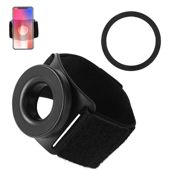 KUMEE Magnetic Running Phone Holder for Iphone,360° Rotatable Running Armband Strong Adaptability Workout Cycling Sports Cell Phone Arm Band Compatible with Iphone 12 13 Pro Max Plus