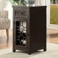 thumbnail image 5 of Furniture of America Jennifer I Wood 1-Drawer Side Table in Antique Black, 5 of 5