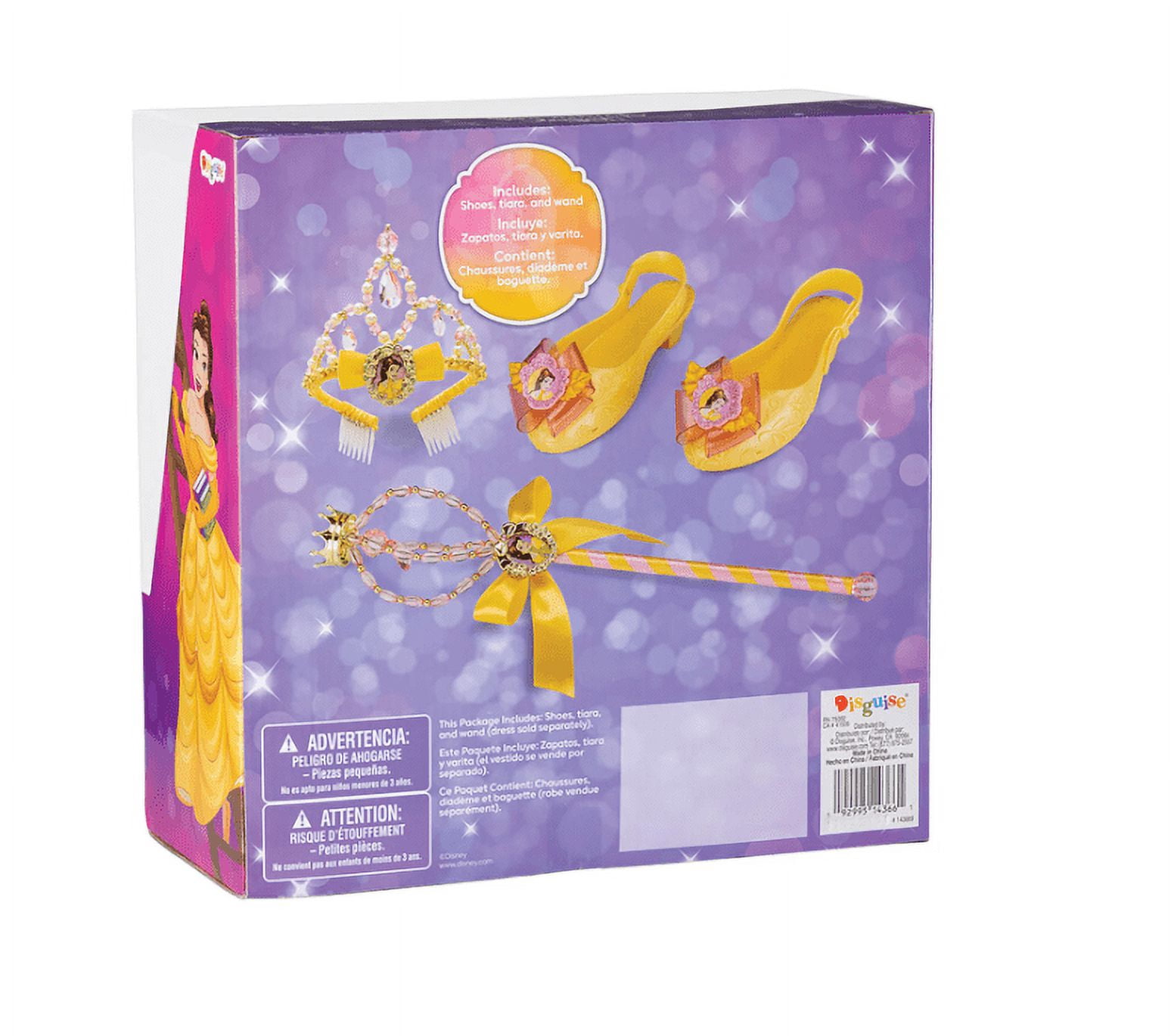 Disguise Girls' Disney Princess Belle Accessory Kit with Dress for
