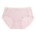 thumbnail image 2 of HUPOM Underwear Women Cotton Underwear For Women Briefs Leisure None Seamless Waistband Pink L, 2 of 3
