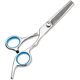 thumbnail image 1 of Tijeras profesionales de peluquería Tijeras para el cabello Adelgazamiento Peluquería Corte de cabello Acero inoxidable Azul Sailing  Electrónica, 1 of 5