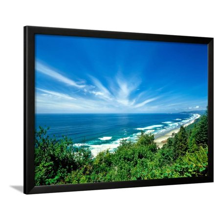 Lookout Framed Print Oregon Coast from Cape Lookout, Tillamook County, Oregon, USA Framed Print Wall Art ()