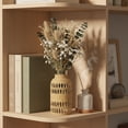 thumbnail image 2 of Natural Grass Wrapped Glass Vase 6.3 Inch Boho Farmhouse Decor, 2 of 9